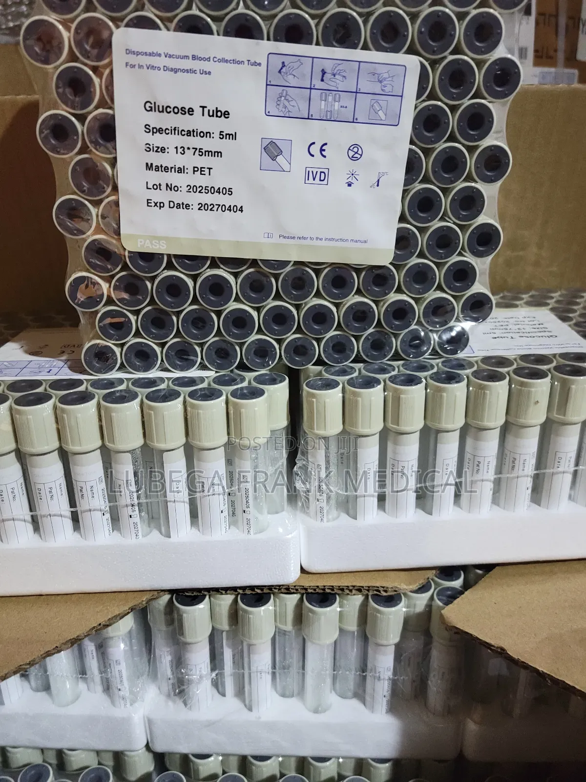 Glucose Tubes/ Blood Collection Tubes Grey