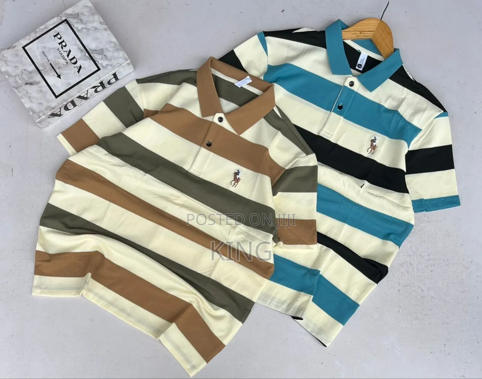 Diplomatic Polo Tshirt. Strip
