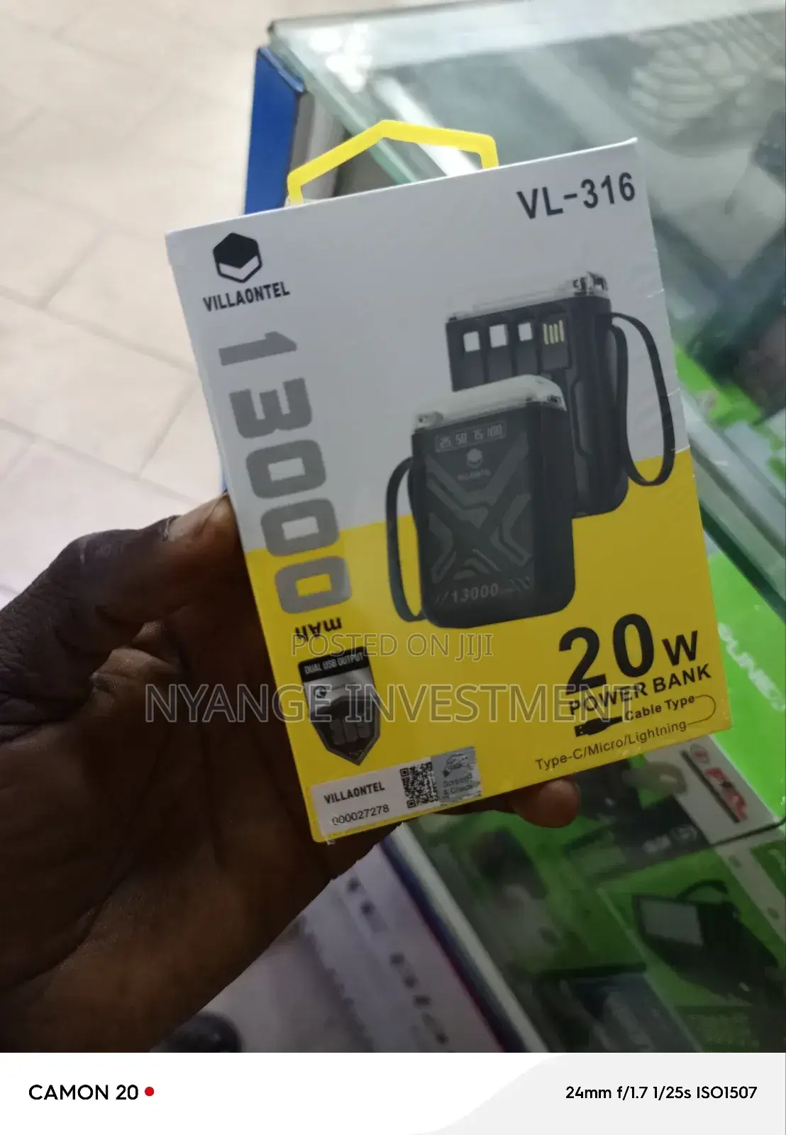 13000mah Power Bank Fast Charge. Villaontell Power Bank