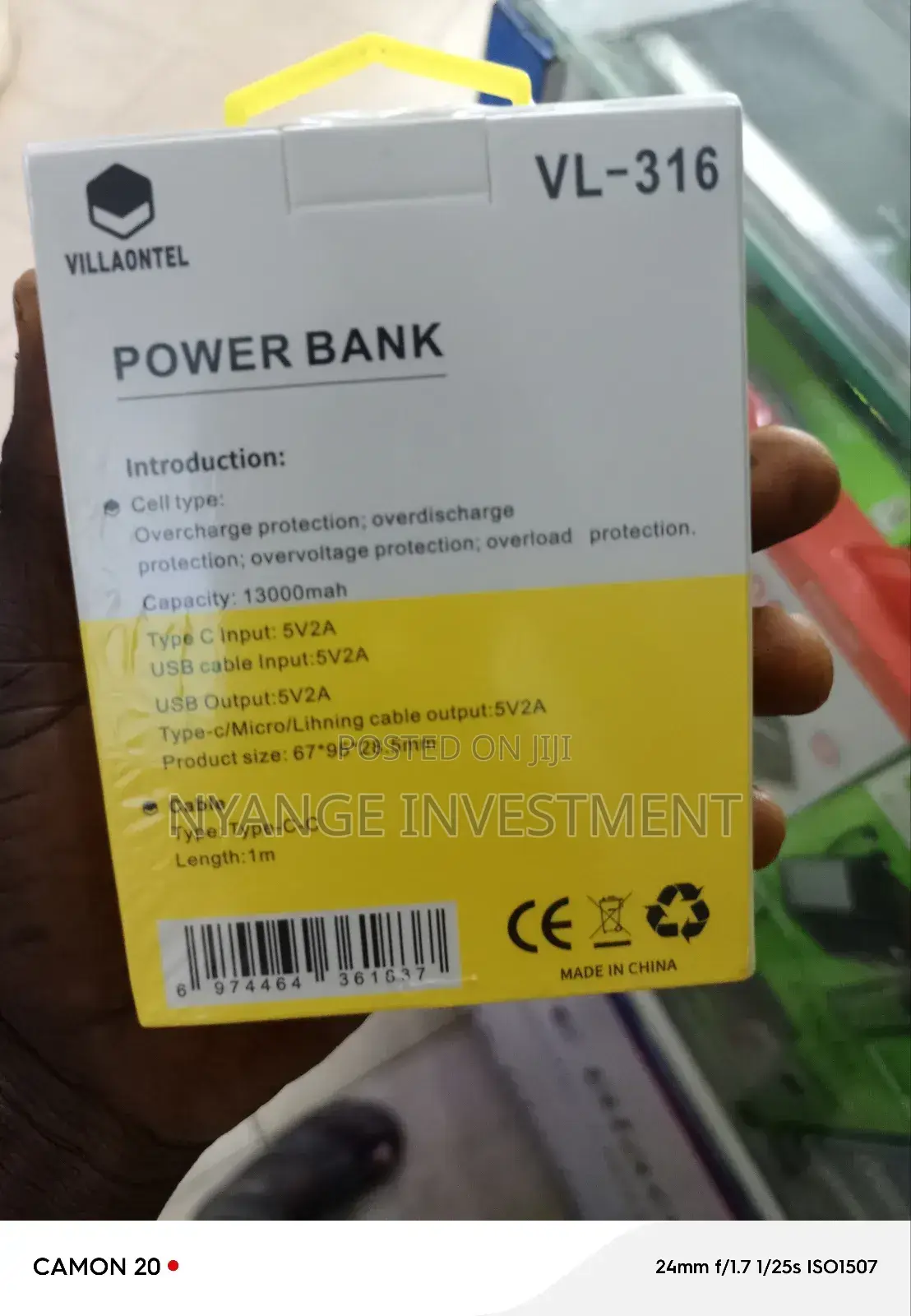 13000mah Power Bank Fast Charge. Villaontell Power Bank
