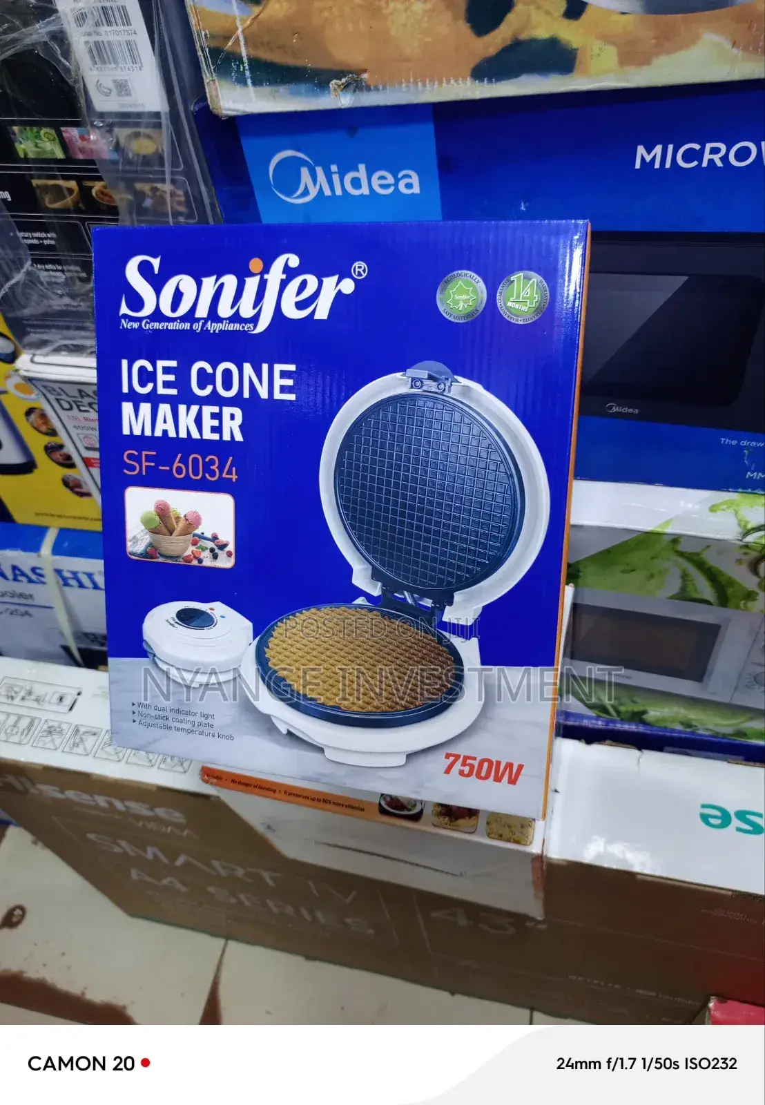 Ice Cone Maker. Sonifer Ice Cone Maker