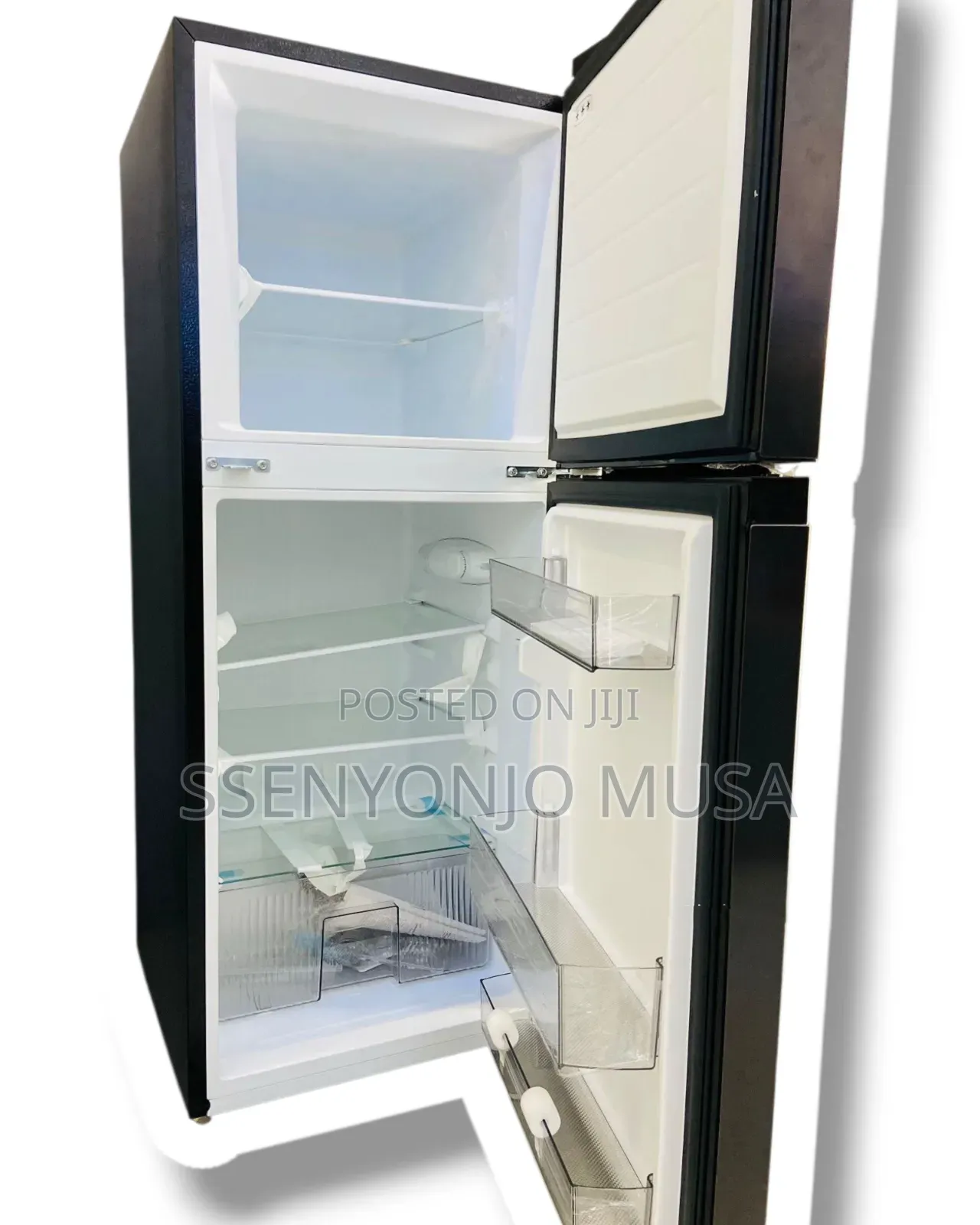 Midea 187l Double Door Fridge With Top Mount Freezer-mdrt187