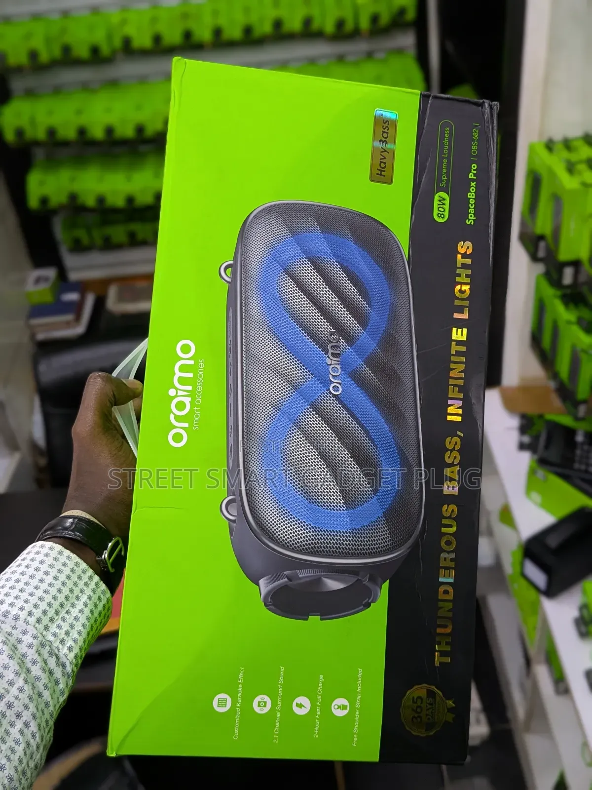 Oraimo Space Box Pro 80watts Bassful Speaker