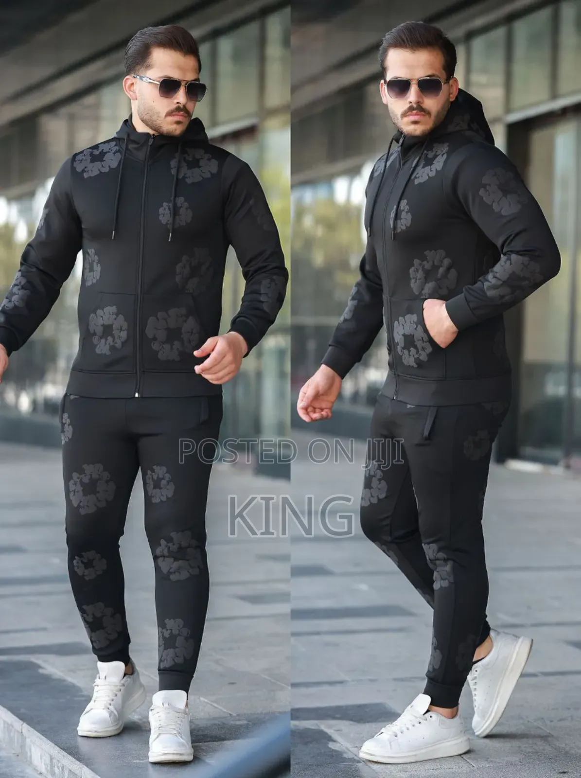 Nifty Floral Set Pants and Hoodie