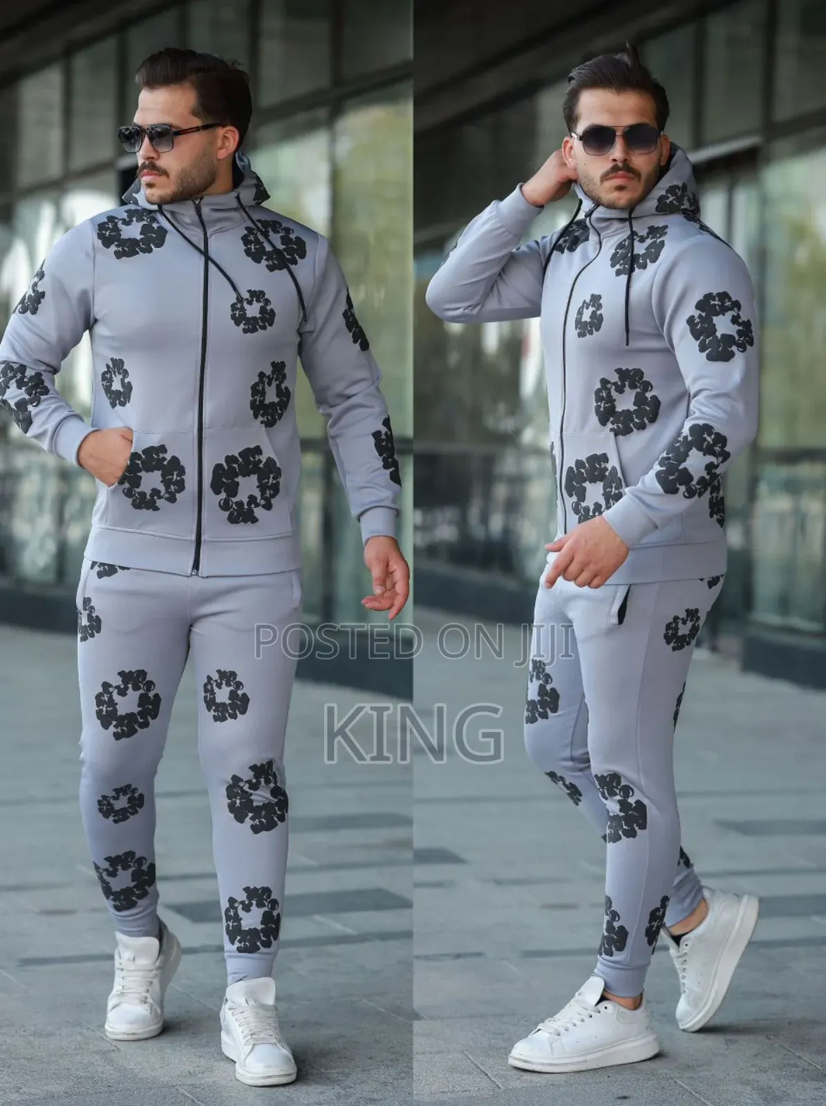 Nifty Floral Set Pants and Hoodie