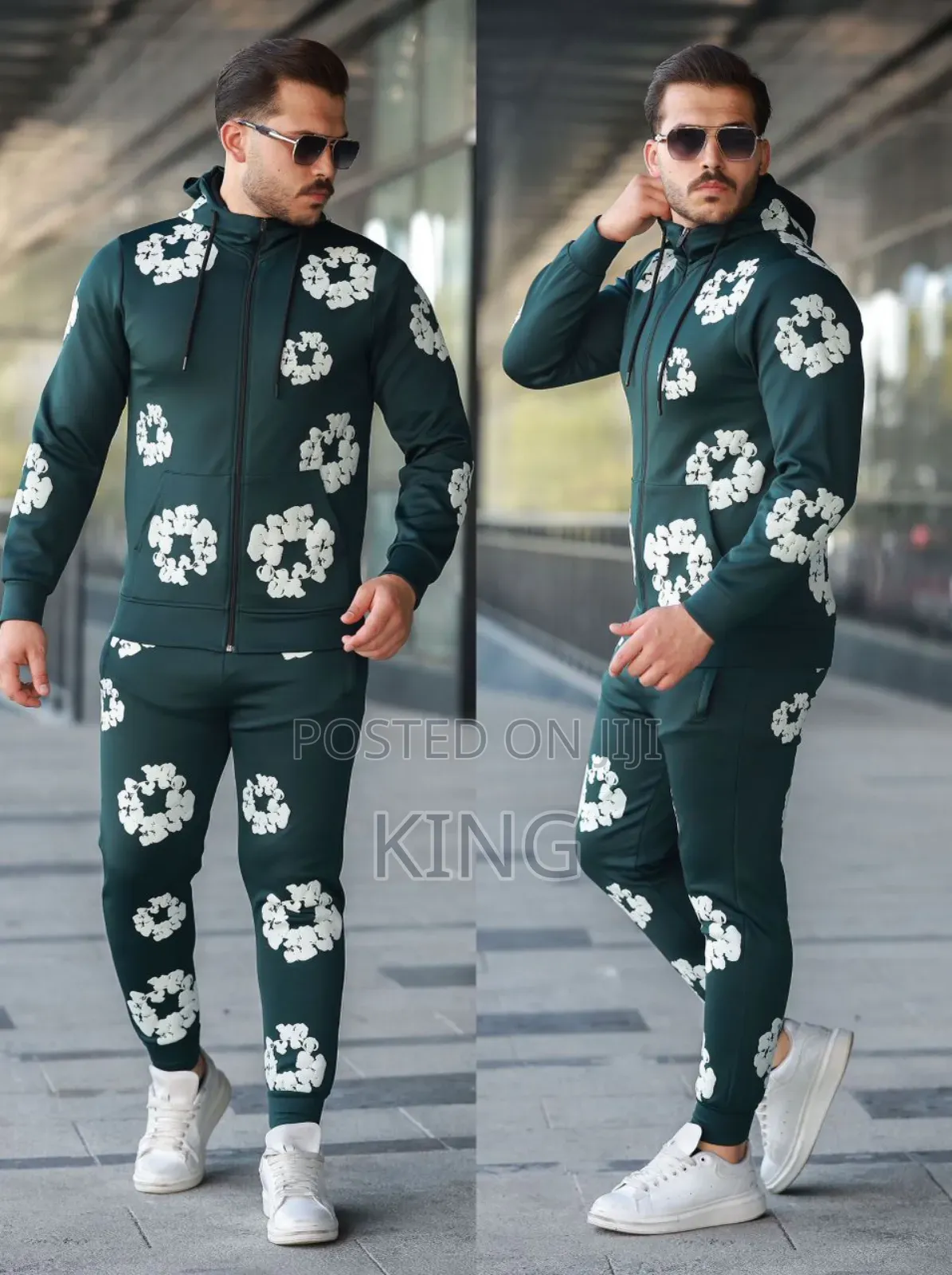Optimum Floral Set Pants and Hoodie