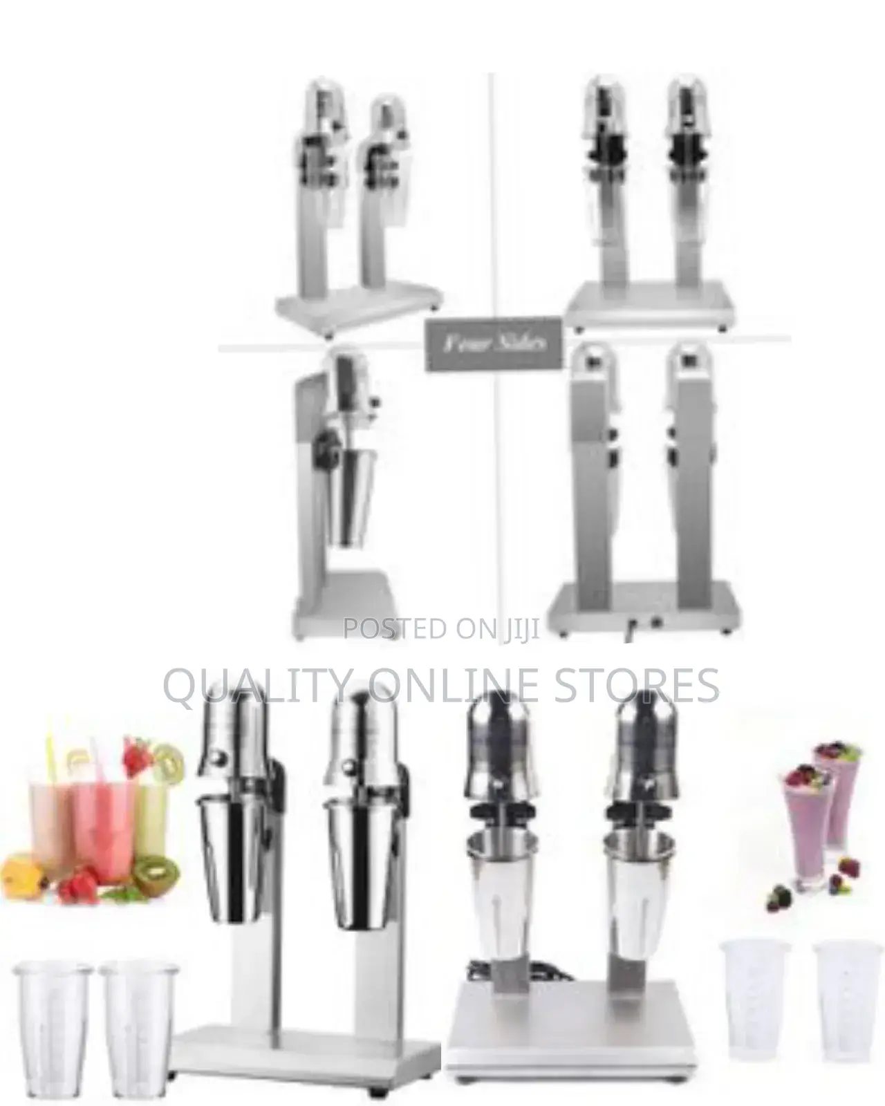 Twin Head Milkshake Mixer 300w Stainless Steel Milkshake Machine .