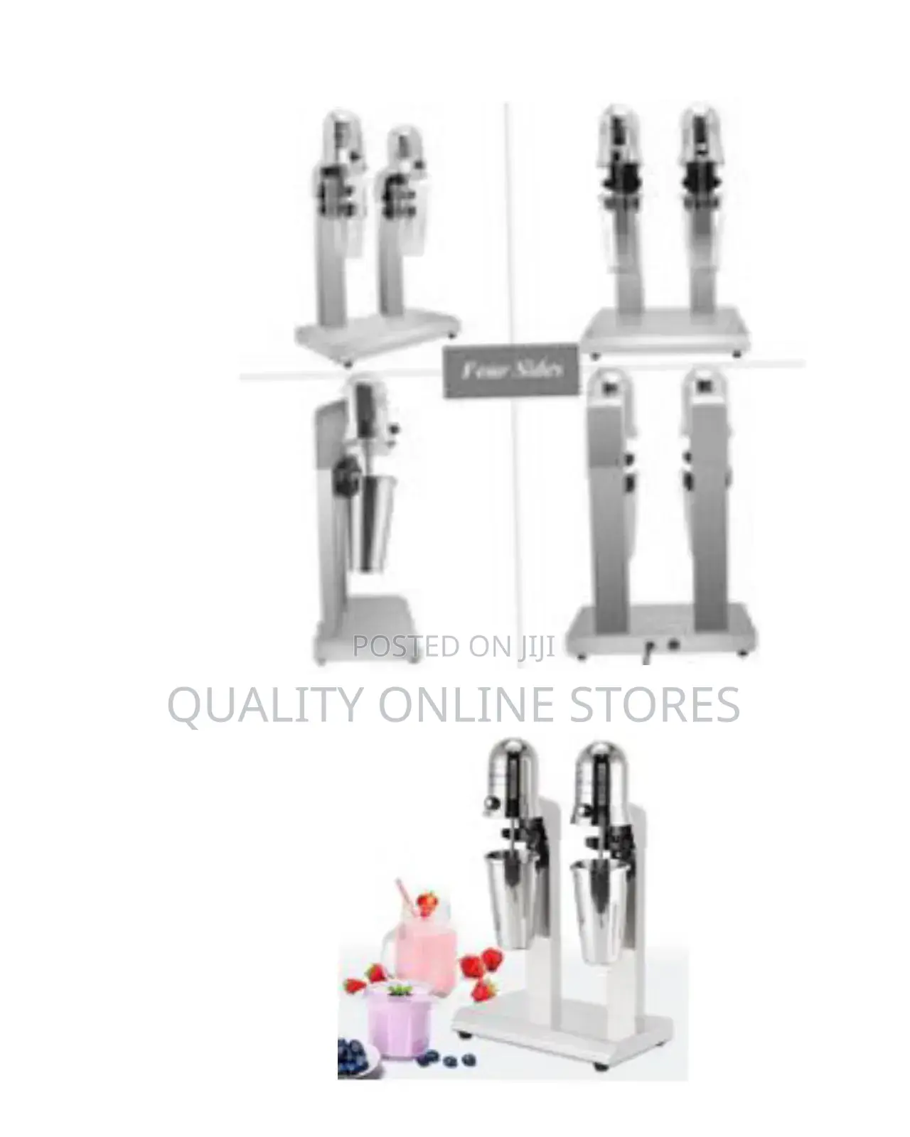 Twin Head Milkshake Mixer 300w Stainless Steel Milkshake Machine .