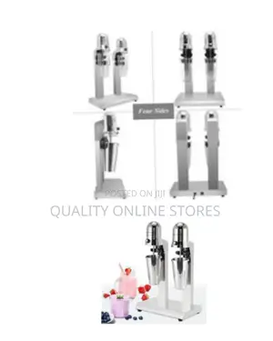 Twin Head Milkshake Mixer 300w Stainless Steel Milkshake Machine .