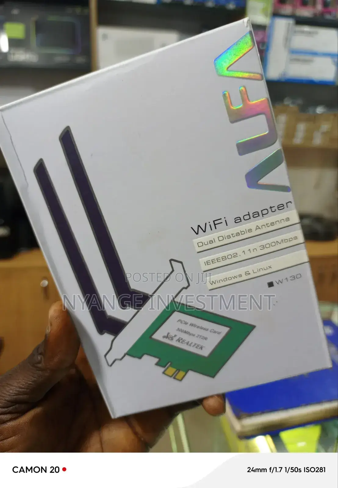 Wifi Adaptor Dual Distable Antenna. Antenna