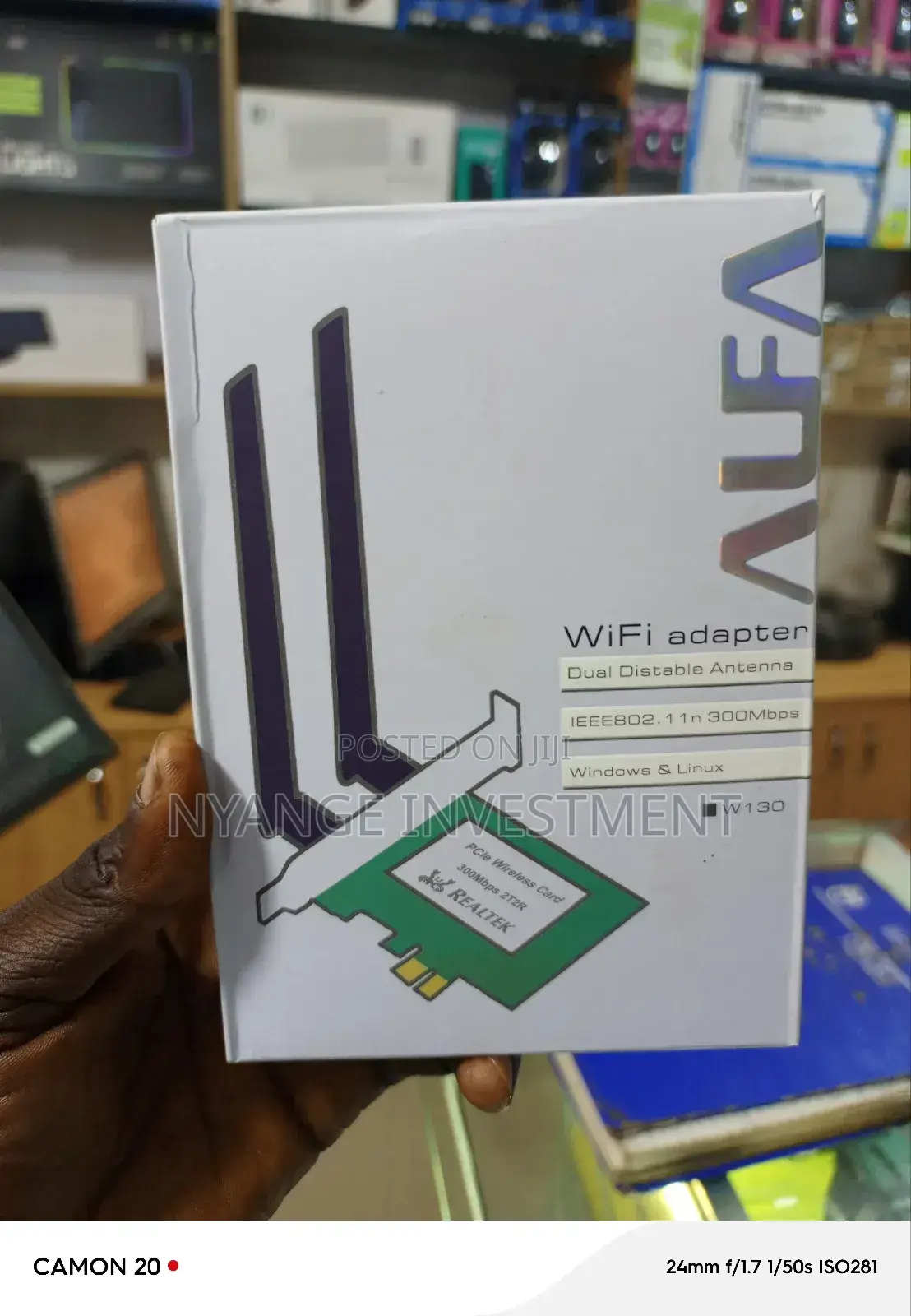 Wifi Adaptor Dual Distable Antenna. Antenna