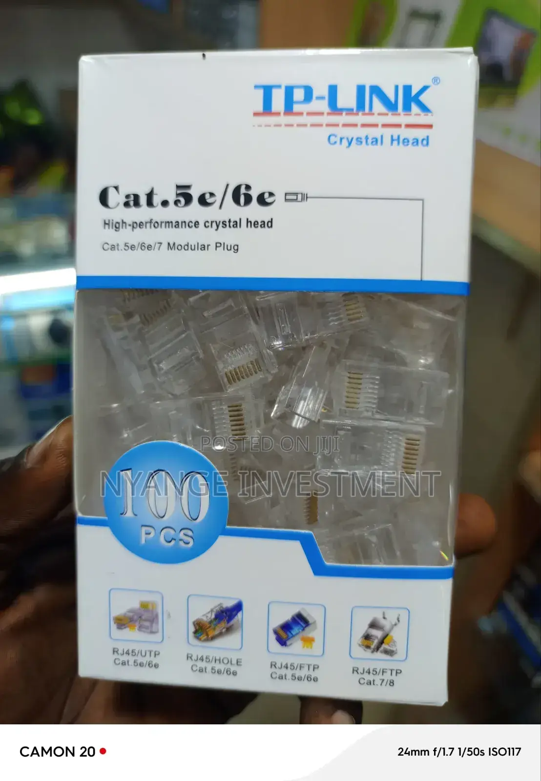 Rj 45 100pieces . Connection Heads