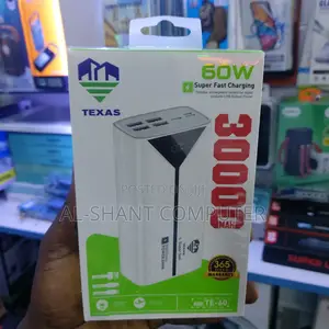 60w Super Fast Power Bank Texas 30000mah
