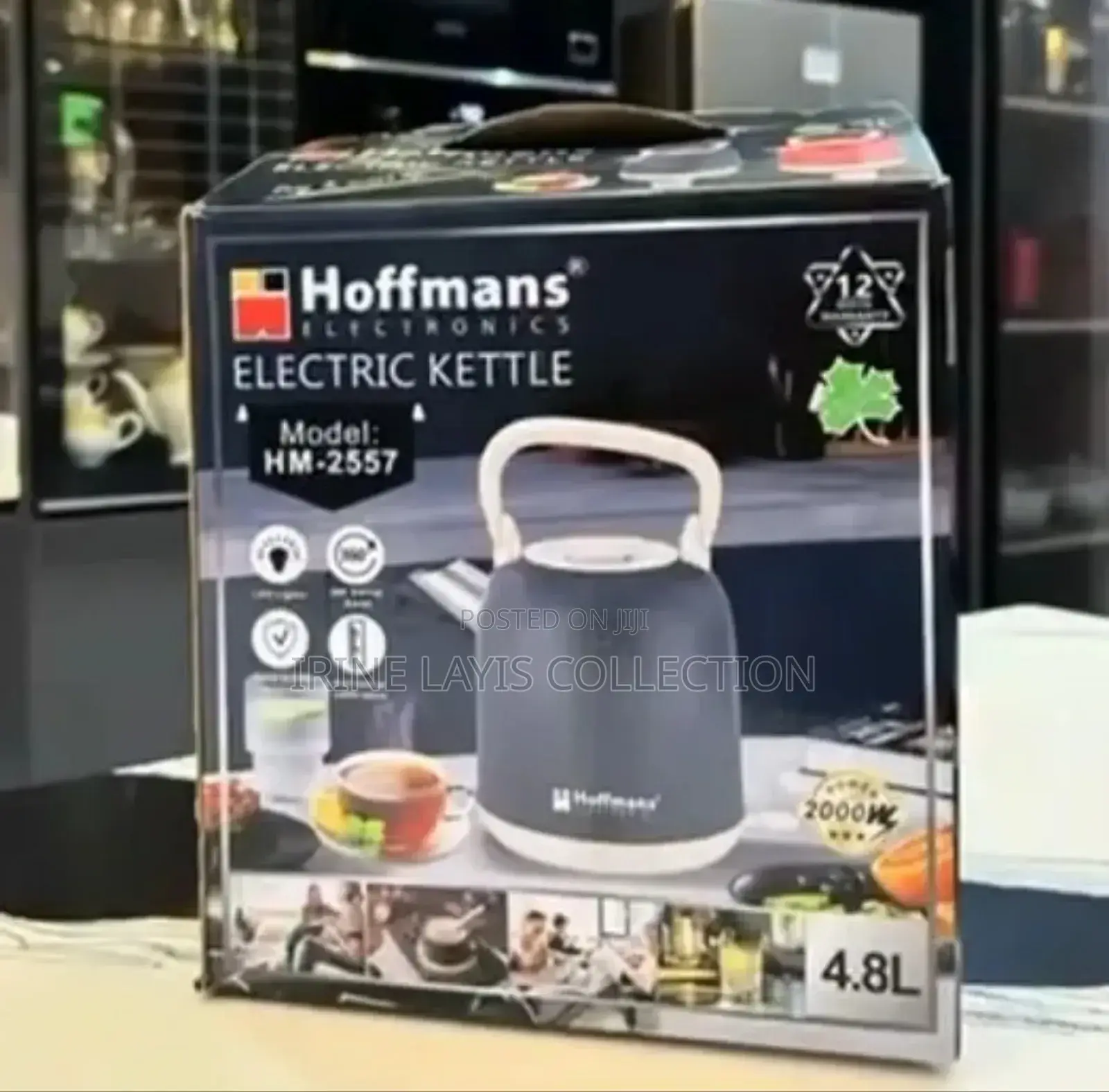 Hoffmans Electric Kettle, 4.8l Model Hm-2557.