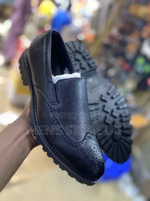 Men’S Black Oxford Shoe Without Laces