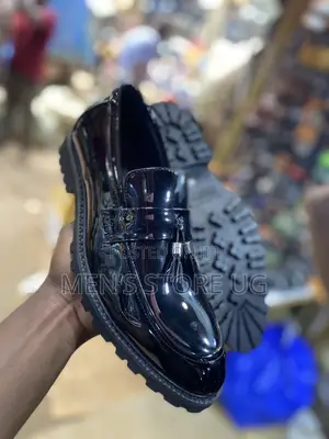 Classic Genuine Shiny Loafers Shoes Men’S