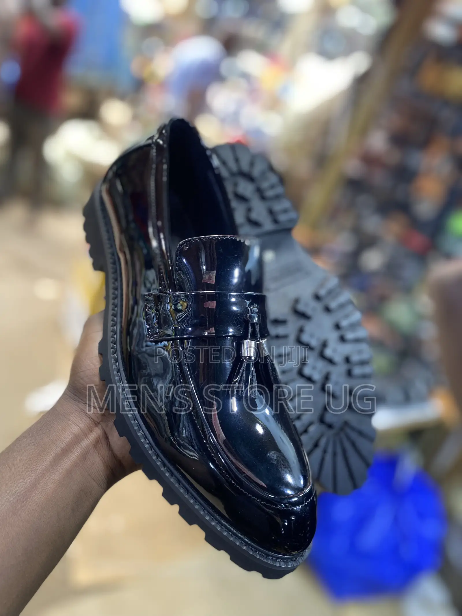 Classic Genuine Shiny Loafers Shoes Men’S