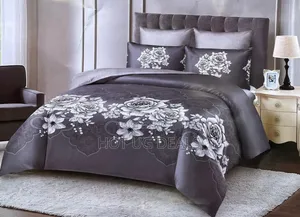 6x6 4pc Duvet Set With 1bedsheet&2 Pillow Cases, 1 Duvet