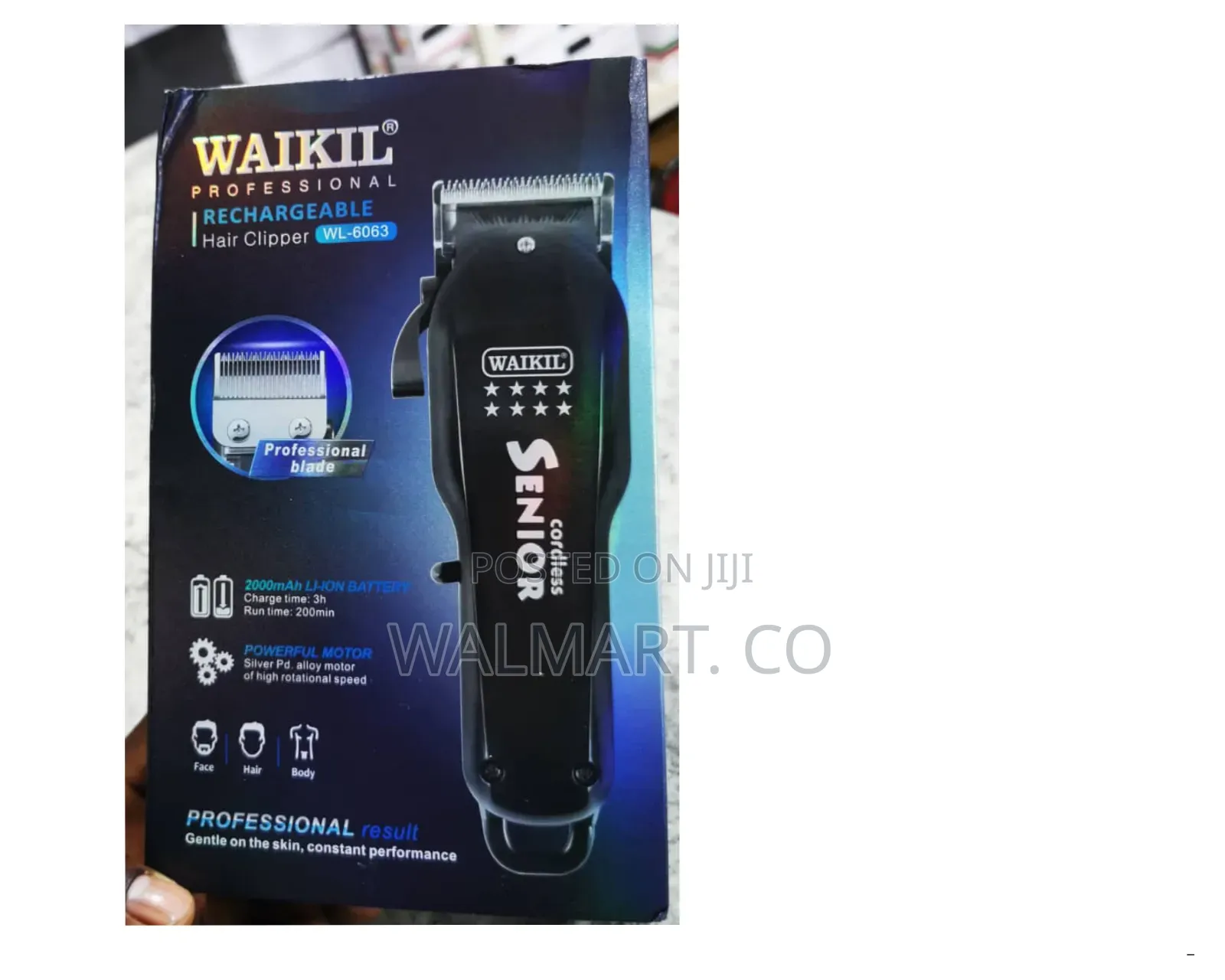 Waikil Professional Rechargeable Cordless Hair Clipper
