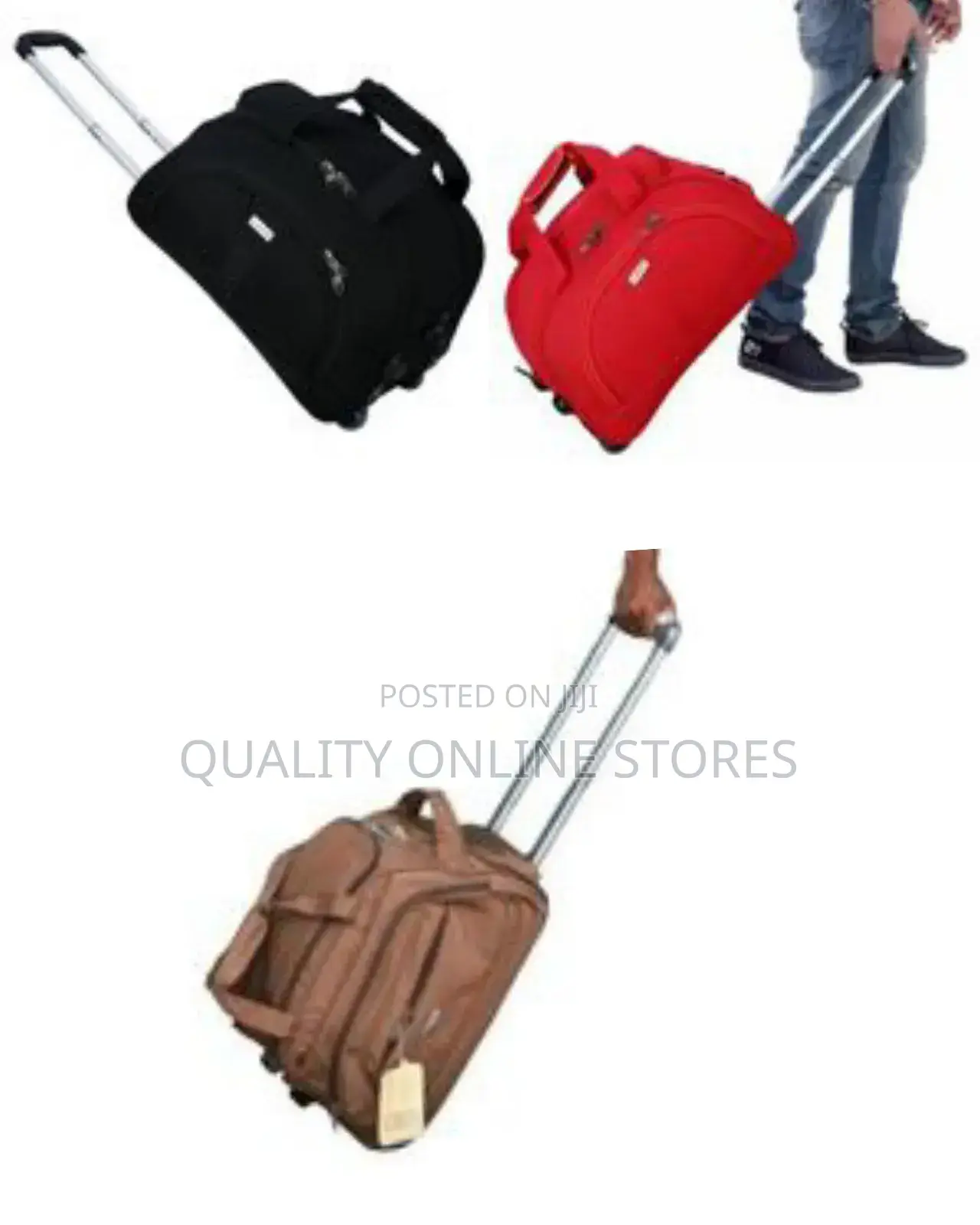 Wheeled Duffel Bag Vintage Canvas Travel Bags Men Duffel Bag 0