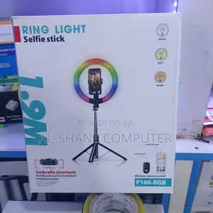 10inch Rechargeable Ring Light And Selfie Stick With Remote