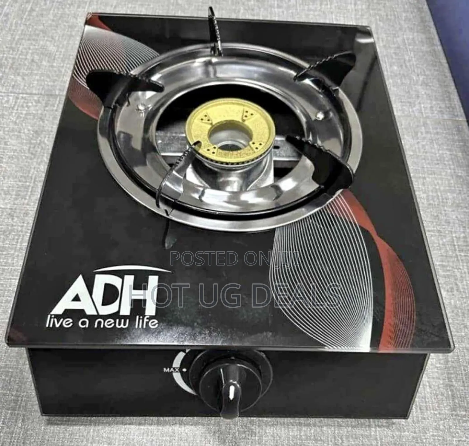 Adh Single Glass Top Cooking Gas Stove / Burner