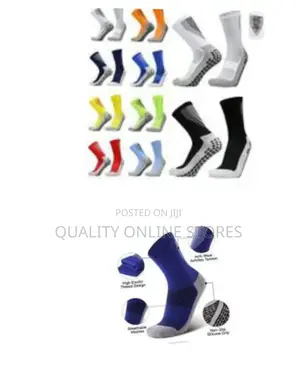 Grip Crew Compression Slip Sport Socks Athletic Socks Non-Slip Rubber