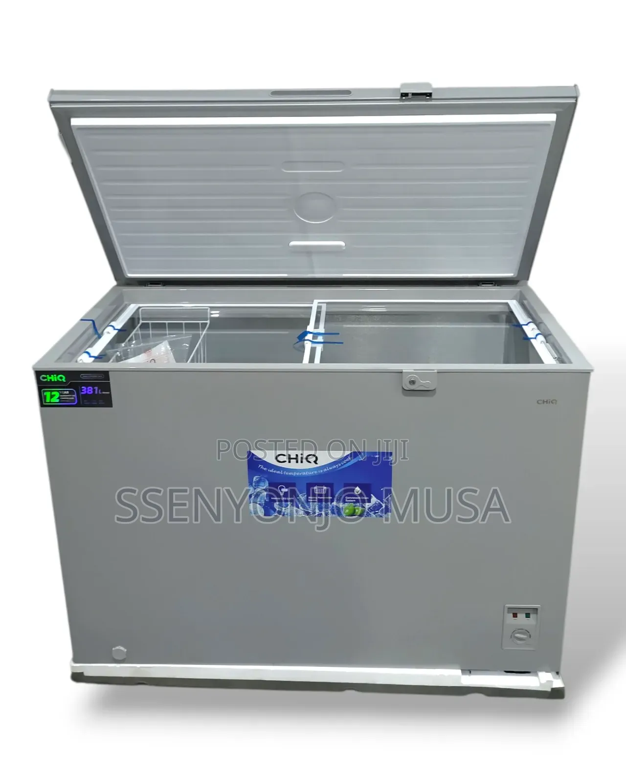 Chiq 400l Chest Freezer - 12 Year Warranty, Silver
