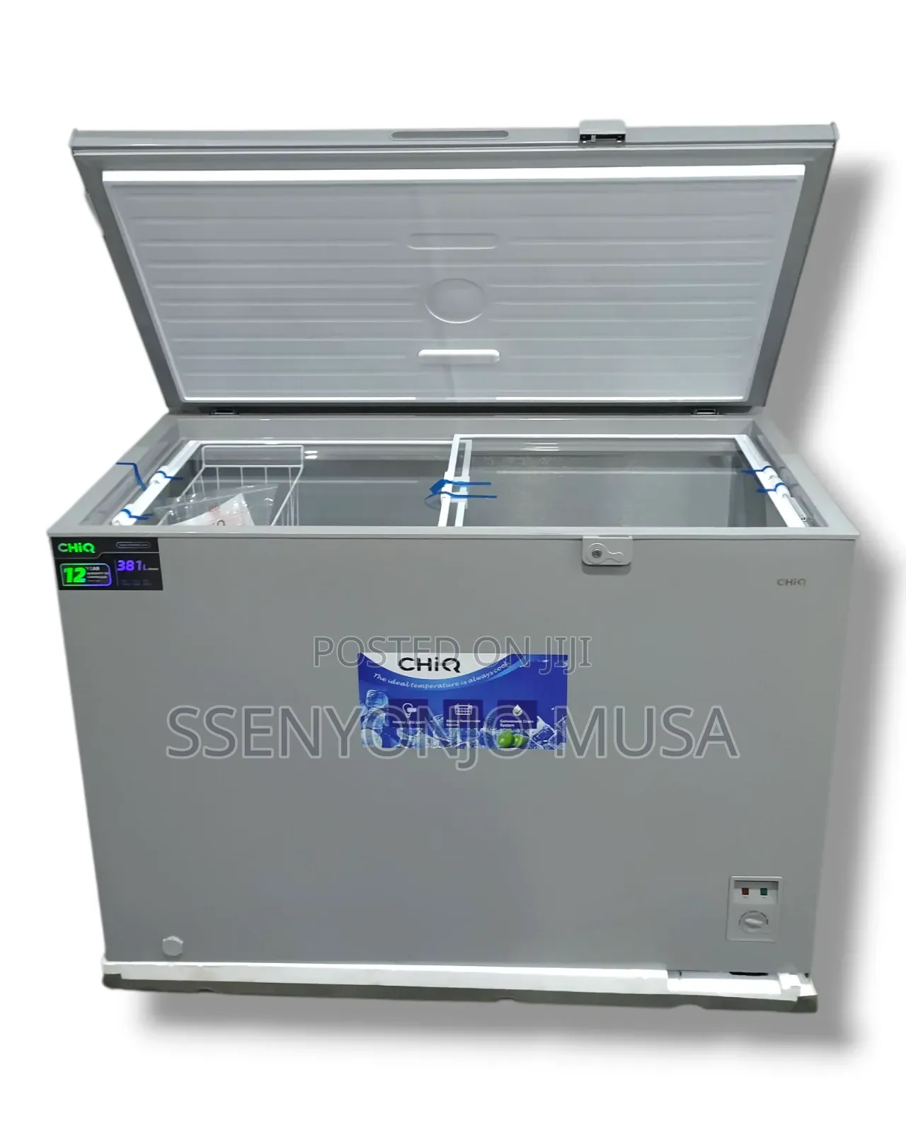 Chiq 400l Chest Freezer - 12 Year Warranty, Silver