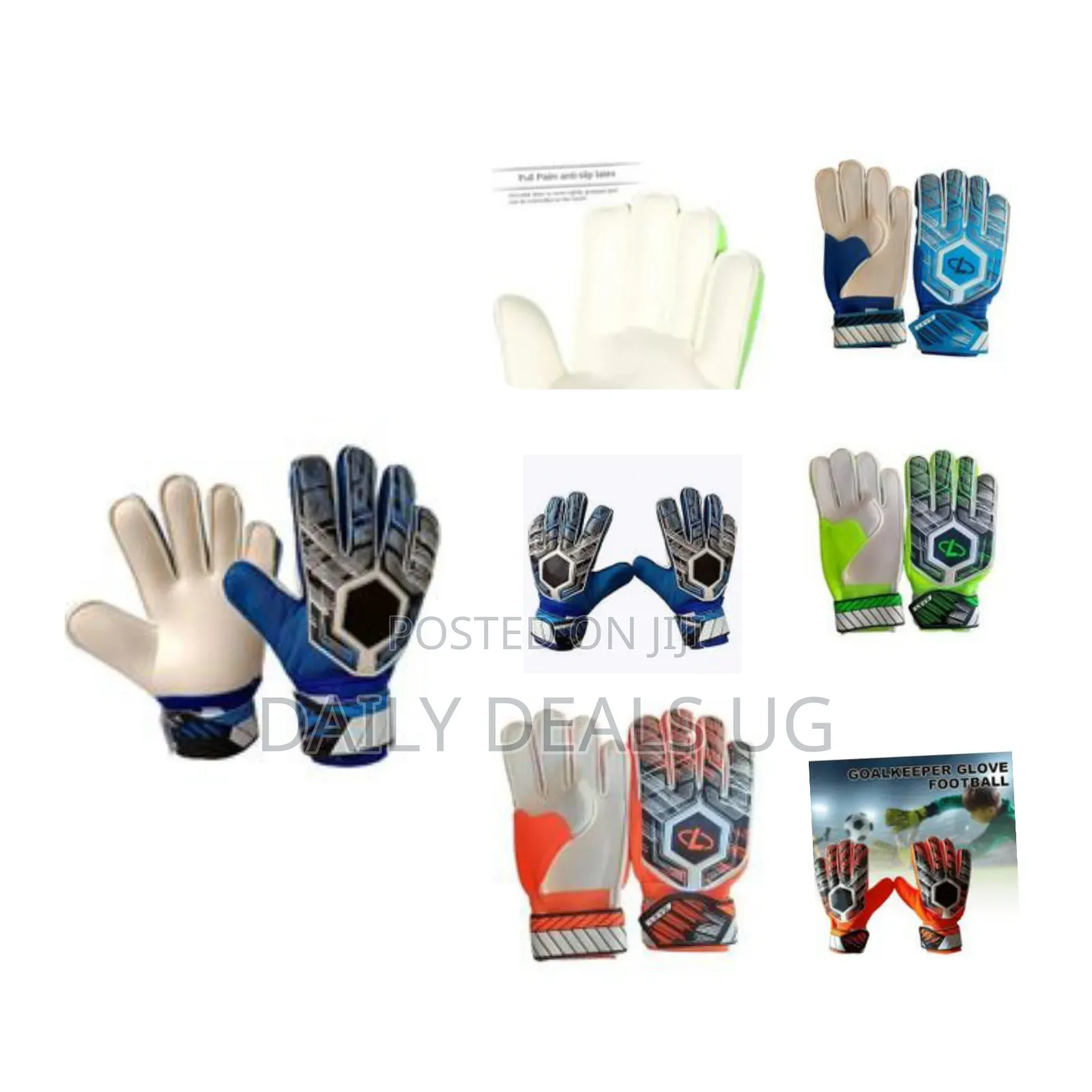 Size 10 Lovely Fun Latex Goalkeeper Gloves Soccer Goalkeeper