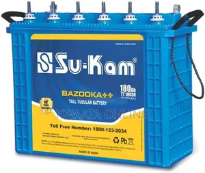 Su-kam 200ah 12v 2.4kwh Tall Tubular Battery –Solar Battery