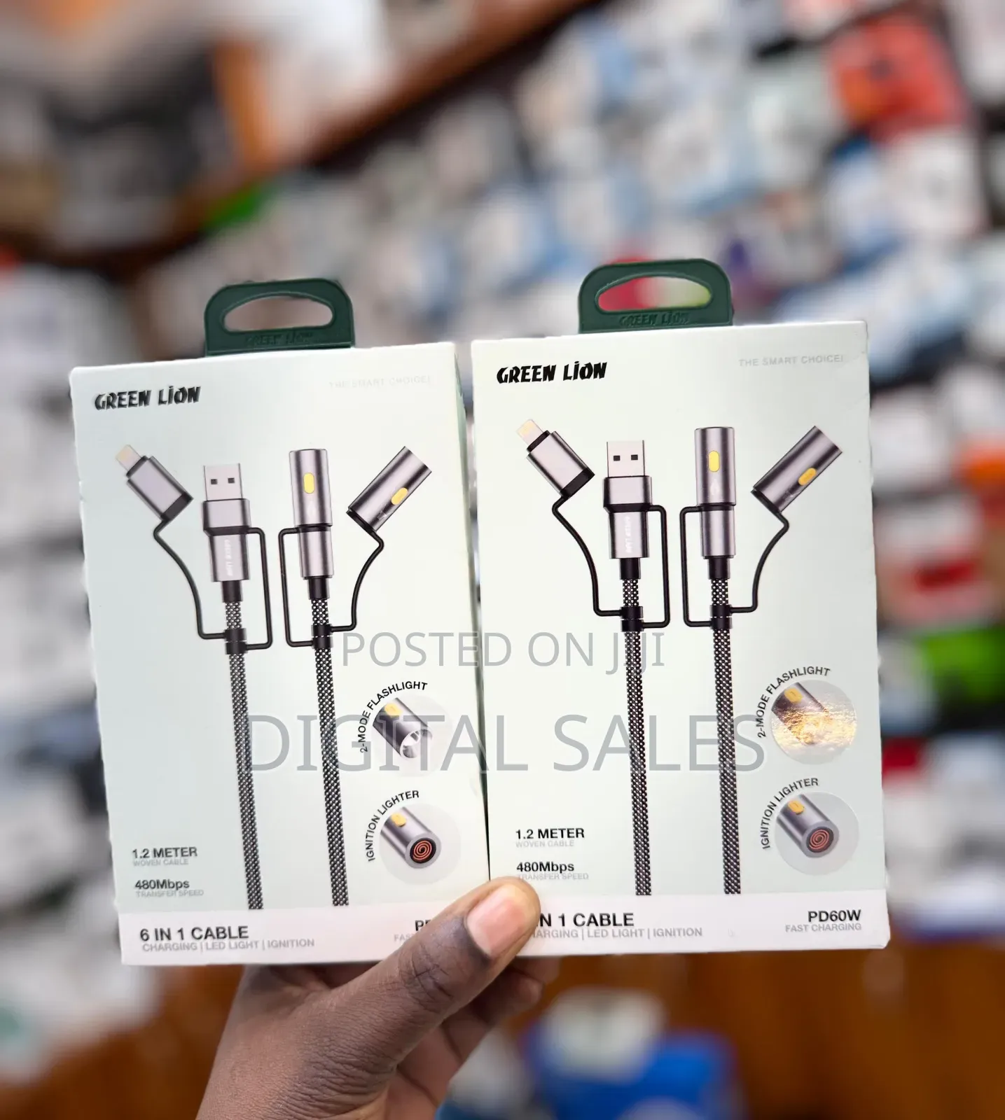 Green Lion 6 in 1 Cable Pd60w