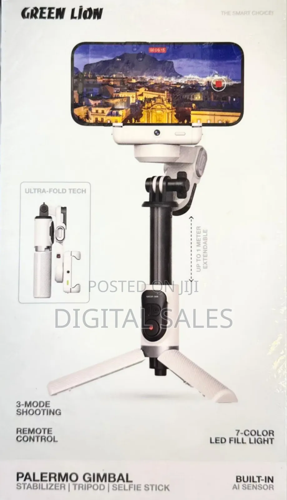 Green Lion Palermo Gimbal,Stabilizer, Tripod and Selfie Stick