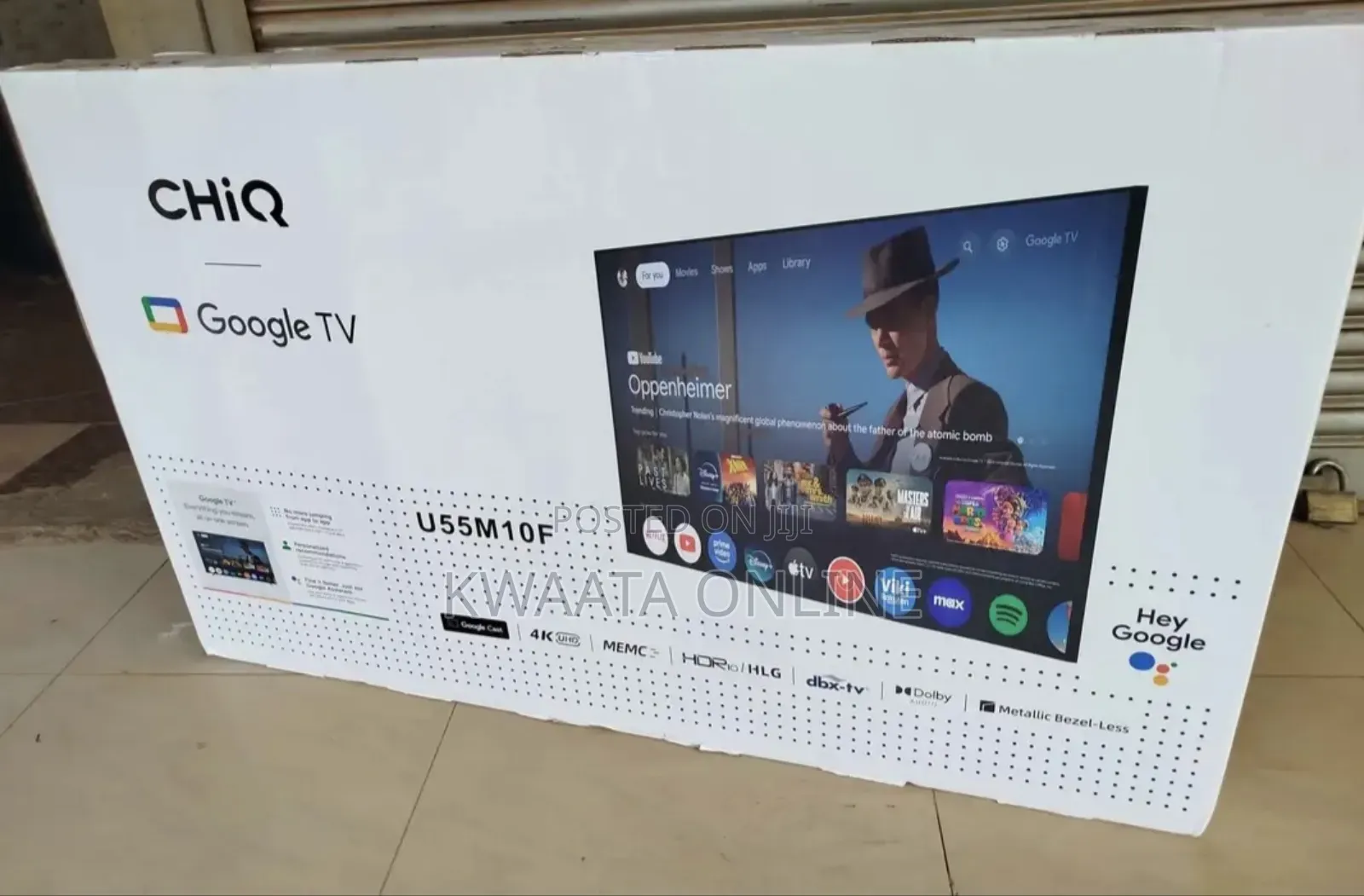 Chiq Smart Android Tv, Uhd., Wi-Fi, Google Assistant 3 Hdmi, 2 Usb