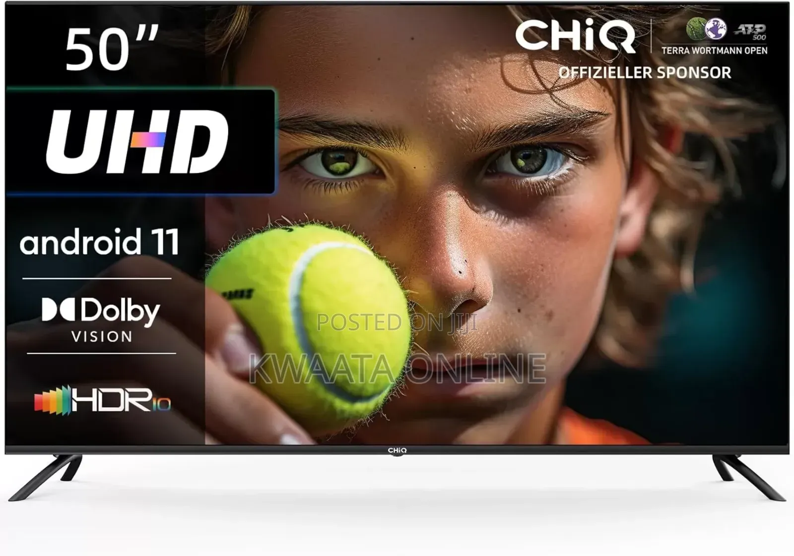 Chiq Smart Android Tv, Uhd., Wi-Fi, Google Assistant 3 Hdmi, 2 Usb