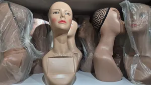 Wig Head Female Mannequin Model Realistic Head With Bust Net Cap