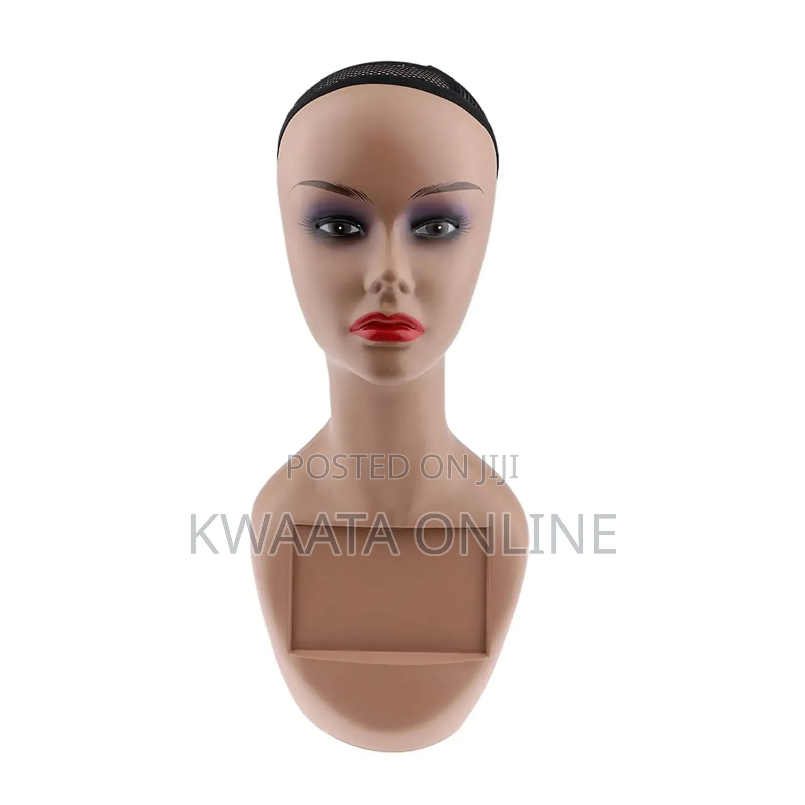 Wig Head Female Mannequin Model Realistic Head With Bust Net Cap