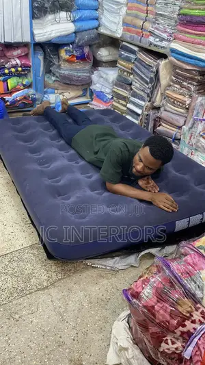 5x6 Inflatable Air Furniture - Grey Navy Blue Available in All Sizes