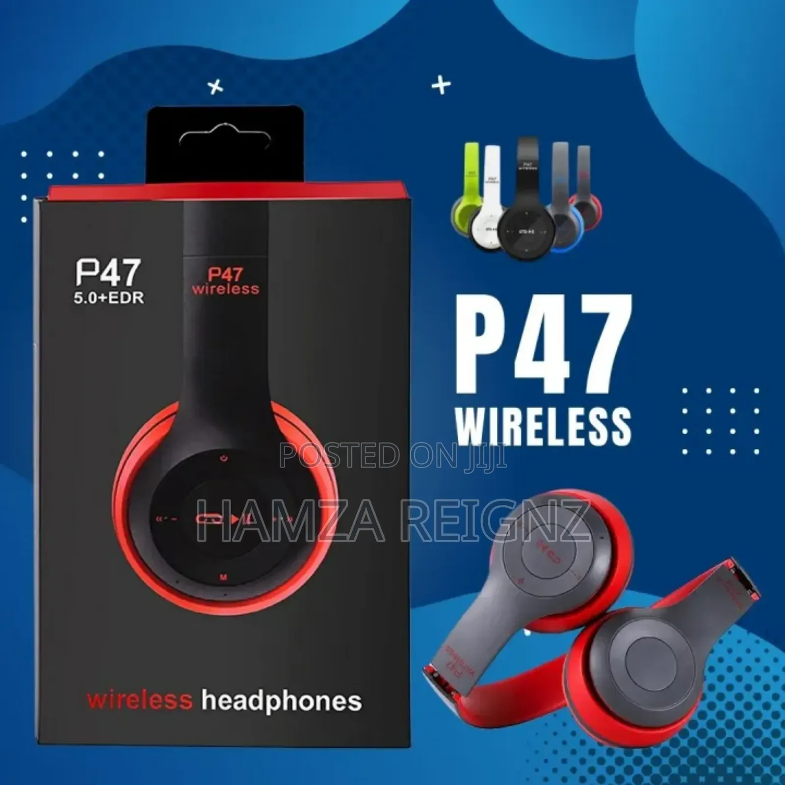 P47 Wireless Bluetooth Headphones