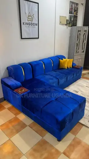 Navy Blue  L Shaped Sofas Available