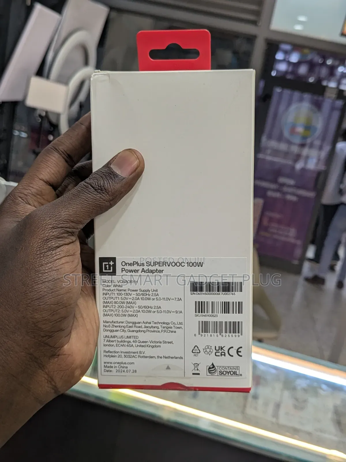 Oneplus Supervooc 100watts Power Adapter Kit