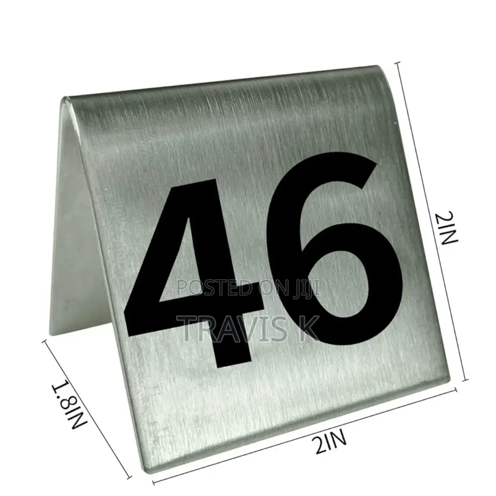 Stainless Steel Table Numbers (1-10)