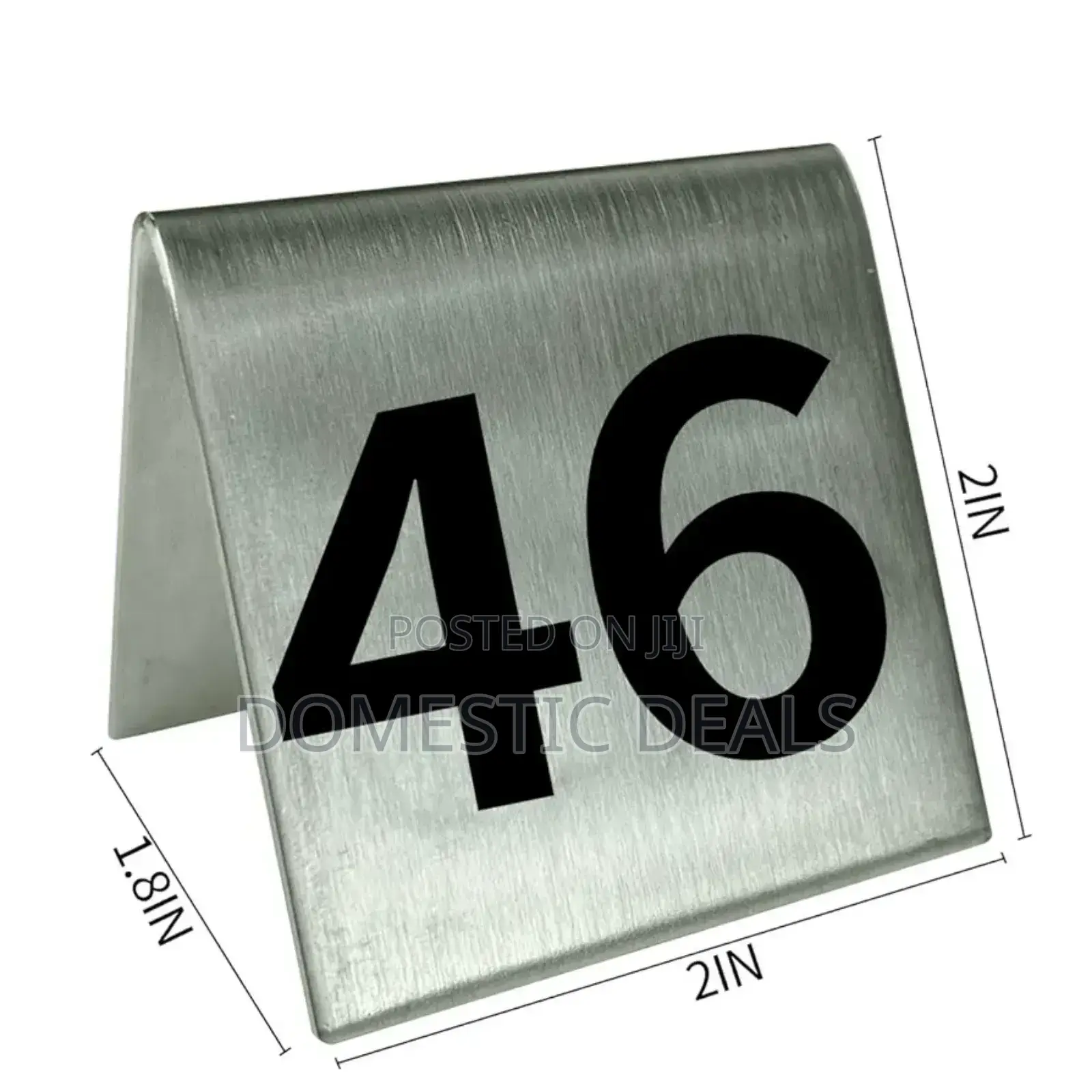 Stainless Steel Table Numbers (1-10)