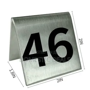 Stainless Steel Table Numbers (1-10)