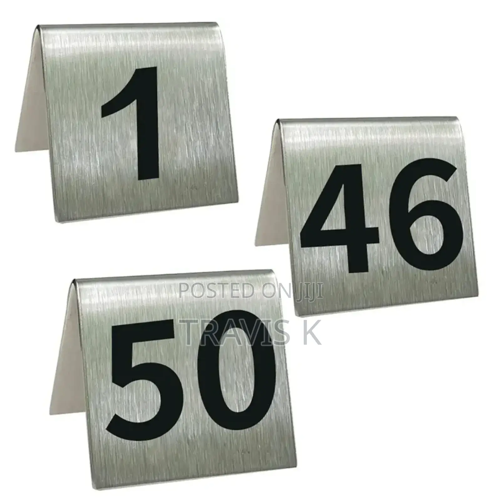 Stainless Steel Table Numbers (1-10)