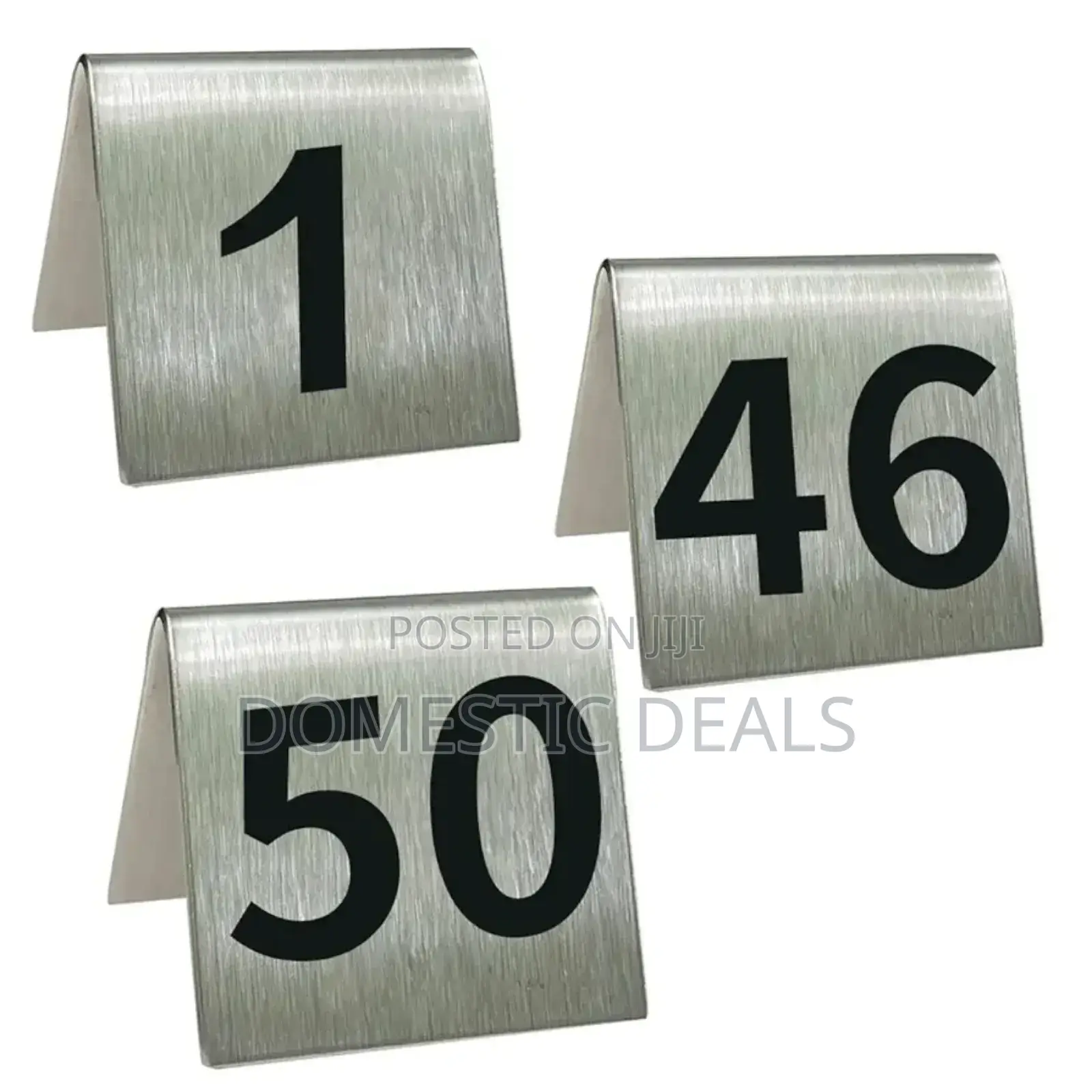 Stainless Steel Table Numbers (1-10)
