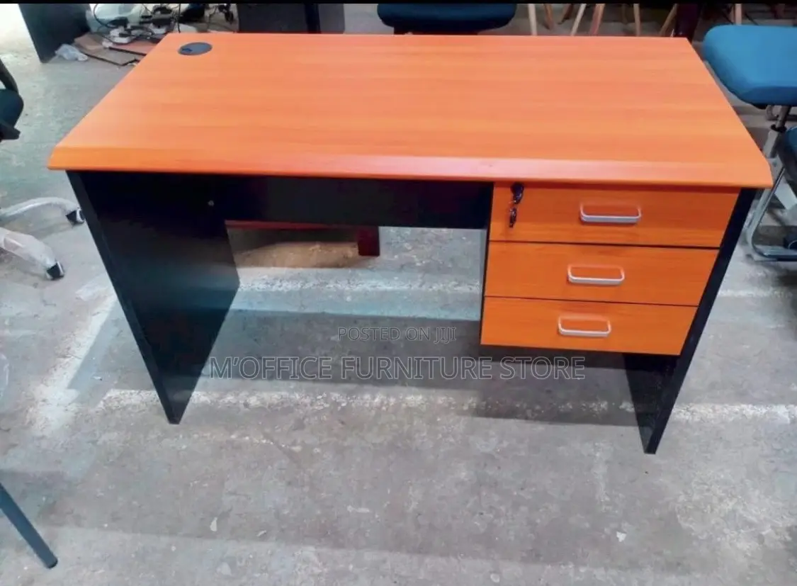 3-Drawer MDF Table 120cm