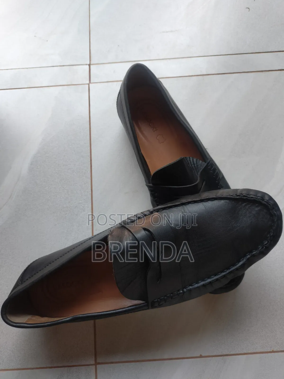Used Lasocki Black Leather Men Size 45 Shoes