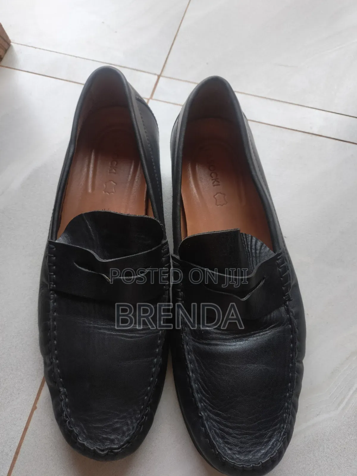 Used Lasocki Black Leather Men Size 45 Shoes
