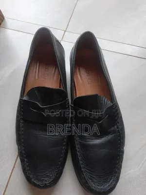 Used Lasocki Black Leather Men Size 45 Shoes